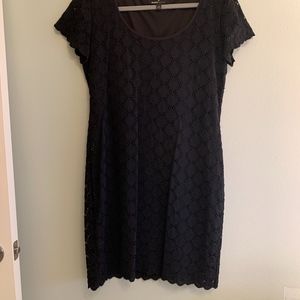 Black Eyelet Lace Dress